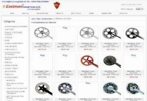 Bicycle Cranks Manufacturers - Manufacturer and Exporter of bicycle chainwheel and cranks. Also available single,  double,  steel triple chainwheels and plastic coated,  steel crank. You can buy various high quality chainwheels and cranks from eastman global industries limited at reasonable prices.
