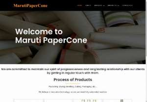 Paper cone manufacturers | Texttile and yarn paper cone - Paper Cone Manufacturers and supplier of paper products like textile paper cone,  yarn paper cone,  textile paper craft packaging cones from Maruti Paper cone Company,  Rajkot,  and Gujarat-India.