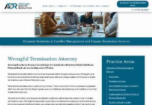 Wrongful Termination Miami - Safeguard our business with unlawful law suits from employees who file cases on account of wrongful termination Miami. Professional wrongful termination Miami attorney from Adelson Law helps business owners get proper lawful representation to negate defamation and false claims.