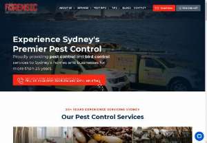 Forensic Pest Management Services - Incorporated in 2003,  Forensic Pest Management Services is the leading pest control company in Sydney providing each and every one of our customers with the best possible pest control service. We are engaged with a team of skilled and experienced professionals to serve the Residential,  Industrial and Commercial properties in the greater Sydney metropolitan area. We are specialized in Bird,  Termite Control,  Sub Floor Ventilation and all aspects of pest control.