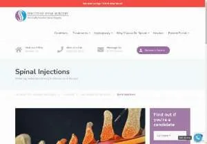 Screenshot of Spinal Injections for Sciatica Relief in Hackettstown