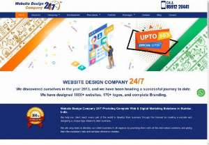 Website Design Company in Mumbai India | Web Design India - Website Design Company 24/7 Providing Complete Web Design,  Web Development,  Website Redesign,  website maintenance & Digital Marketing Solutions located in Mumbai,  India. Our mission is to help businesses,  large and small,  grow their brand through great design. We provide you with attractive and convincing website to meet your business goals without any difficulties. Feel free to give us a call during hours Call us +91 9029006585.