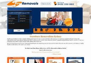 Pro Removalists Sydney - We don\'t Copy the Rest,  We are the Best,  PRO REMOVALISTS REMOVALS Sydney,  Professional and Cheap Rates. Call us Today on 04 3233 0860 for a FREE Quote
