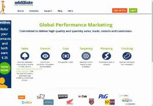 Addiliate - Addiliate is a Global Performance Network. We work with +12,000 affiliates and run +1500 top converting campaigns for both desktop,  mobile and email.