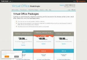 Virtual Office Service Packages, Mail Forwarding Services London, UK - Starting at just £24.99 a month, Combine our mail forwarding, telephone answering and fax services for the ultimate central London virtual office.