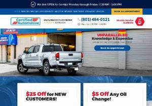 Salt Lake City Auto Repair - Certified Automotive - We' re a NAPA auto repair shop in Salt Lake City. Our ASE-certified mechanics service,  repair,  and maintain domestic and Japanese vehicles. Call us today.