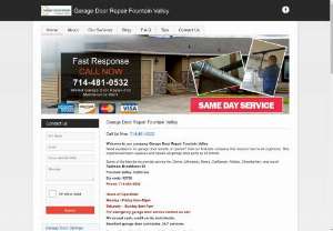 Garage Door Repair Fountain Valley, CA | 714-481-0532 | Residential Service - We, at Garage Door Repair Fountain Valley, repair and replace doors, openers and extension and torsion springs and provide full maintenance.
