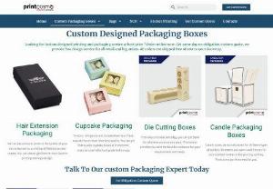 Custom Packaging Boxes, Custom Printed Boxes Wholesale - PrintCosmo provides fine quality custom packaging boxes at lowest rates. We offer free shipping on all orders or custom printed wholesale boxes. Call Us!