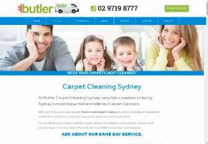 Carpet Cleaning Sydney - Butler Carpet Cleaning Sydney provides 100% guaranteed Eco-Friendly Professional Carpet cleaning by expert carpet Cleaners in Sydney.