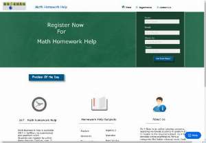 Math homework help - GO4GURU is an online tutoring site which also provides Math homework help too. Students globally have a same problem - that is in understanding the MATH concepts. Sometimes they have problem in understanding certain concept. We considered that Math homework help will be the proper remedy.