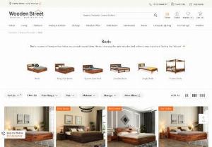 Beds - Buy Wooden Bed Online in India @ Upto 60% Off - Shop modern bed for bedroom from the dynamic range of wooden beds online available in latest design models. Explore different types of beds at Wooden Street including single, double, queen size, king size beds with or without storage made up of solid wood