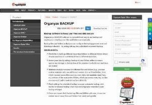 
	Free File BACKUP software | Organyze 3.1 BACKUP
 - Organyze 3.1 BACKUP software is a powerful and easy to use FREE backup tool enables you to backup your files and folders automatically