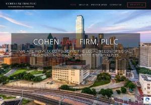 Cohen Law Firm - Dental Law Firm - Cohen Law Firm,  PLLC is a multi-speciality law firm serving individuals and businesses with a unique focus on work with dentists and dental specialists including General Dentists,  Orthodontists,  Periodontists,  Endodontists,  Pediatric Dentists,  Prosthodontists,  and Oral Surgeons