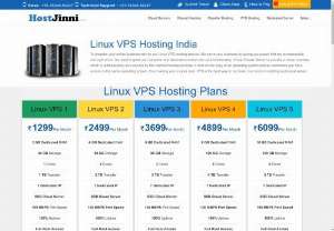 Linux VPS Hosting, Managed Linux VPS Hosting Provider India - HostJinni - Buy affordable Linux VPS hosting server by Hostjinni.com. We offer high quality Linux virtual private server hosting from India. Reliable Linux VPS Hosting in India with 24x7 support.