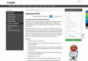 Free file synchronization software - Organyze 3.1 SYNC is free file synchronization software for Windows that helps to keep all your devices,  folders and files in SYNC.