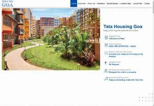 Tata Housing Goa Paradise - A Beautiful well designed complex Goa Paradise by Tata Housing Developer located in Sancoale Goa,  nearby MES College and Bogmallo Beach. It\'s Offer 1,  1.5 and 2 BHK Apartments with reasonable price.