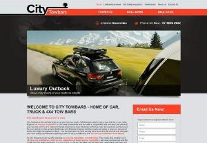 City Towbars - Incorporated in 1994,  City Towbars specialises in offering towbars,  tow bar fitting,  bull bars and towing accessories such as weight distribution hitches and much more. We also offer spotlights and electric braking system for cars and trucks. For more details,  call 07 3856 2922.