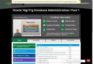 Oracle online training - We provide quality online classes for Oracle, Oracle 10g/11g Database Administration, Oracle 11g PL/SQL Programming, Oracle 11g/12c: Advanced SQL, Oracle 12c DBA. By Real time experienced instructors.