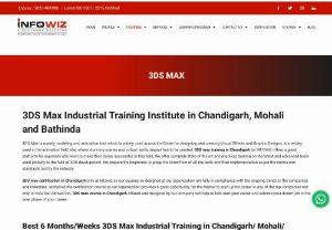 Best Industrial Training Center for 3DS MAX in chandigarh - Infowiz Software Solutions is an association which gives best Industrial preparing in Chandigarh,  Mechanical,  Embedded,  ROBOTICS. Our organization give best Industrial Training to Automobile, CATIA, CREO, STAAD PRO,  C, 3DS MAX,  C#, REVIT Architecture in Chandigarh.