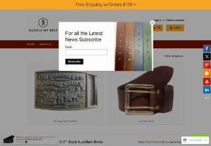 Buckle My Belt - Here at Buckle My Belt we offer an online marketplace for tailored handmade to measure quality leather belts. We also have a wide range of American style Buckles. We deliver an unparalleled service and attention to detail at a great price point. We can ship to anywhere in the world.