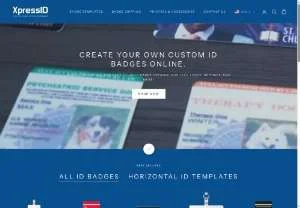 Screenshot of Plastic ID Cards - XpressID