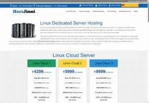 Screenshot of Linux Dedicated Server Web Hosting, Cheap Linux Dedicated Server-Hostjinni