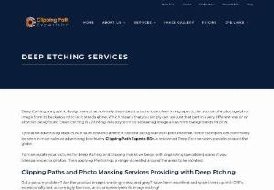 Professional Deep-Etching Services - Clipping Path Expert - Deep-Etching is a graphic design term that describes the way of removing a particular section of a photograph or image from its background.