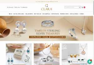 Online Silver Jewellery by Clara jewellery - Silver jewellery online shopping Clara deals men and Women rings and pendants in American diamond jewellery,  certified gemstone jewellery,  call on +91 9990159894