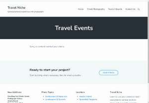 National and International Travel Events - Find your next travel event,  talk to suppliers join workshops and see speakers to make your next vacation fantastic.