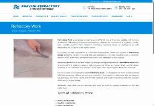 Screenshot of Refractory Work in India