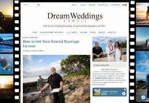 Getting Married in Hawaii - Hawaii Marriage License Requirements - A marriage license is a document issued by the state or church authority to couples who wish to be married. Marriage licenses are obligated to make sure that the couple is eligible for marriage,  as in the factor of age and identity confirmation. Visit Dream Weddings Hawaii official website or make a call on 1-877-WED-IN-HAWAII (Toll Free) to get detailed enquiry about Hawaii marriage license. We will help you to get your marriage license easily.