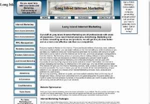 Long Island New York Internet Marketing - Long Island New York,  Internet Marketing services and solutions. Use our Internet Marketing,  Marketing and Sales Consulting to increase your sales.