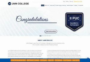 Best PU and Degree colleges in Bangalore, India | Jain College - Best PU and Degree colleges in Bangalore, India: Jain College is one of the best PU and Degree Colleges in Bangalore providing education at the ✓ Pre-University, ✓ Undergraduate and ✓ Postgraduate level at various campuses like VV Puram, JC road, Vasavi road, Jayanagar. Visit now to know more about  ✓ PU College ✓ Degree College.