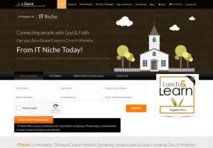 Custom Church Website Design Services Memphis - ITNiche is a Memphis,  TN based Custom Website Designing company specializing in creating Church Websites. Get you \