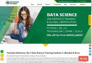 Techdata solution - Techdata solution is a well known organization for providing best training in SAS,  Hadoop online training,  Java and BigData Training in India.