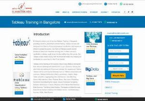 Tableau training in Bangalore - Tableau Training in Bangalore: Real Time Placement Oriented Tableau Training institute in Bangalore. Enroll NOW to join the NI Analytics India