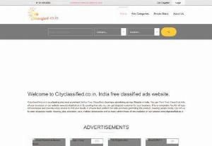 Post Free ads in india - Our Website offers free classified ads in India. Choose this exceptionally famous business advertising portal to reached right audience in India. Find the latest classified ads for property,  jobs,  vehicle,  restaurants,  tools,  personals and more for classifieds in India.
