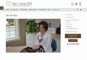 Our Services, Cosmetic, Family Dentistry Indianapolis - Julie Stante DDS - Dr. Stante is dedicated to providing the best and most advanced dental care for her patients.Her warm and inviting office serves the Indianapolis, Fishers, Geist and Noblesville areas.