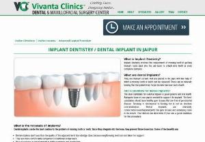 Dental Implant in Vaishali Nagar Jaipur - If you need dental implant in Vaishali Nagar Jaipur and want high quality health care,  Then you must visit \