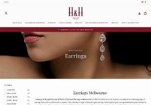 Diamond Earrings online Melbourne - H&H Jewellery is a supplier of high quality jewellery collections,  including: engagement rings,  wedding rings,  necklaces,  pendants,  dress rings,  bracelets,  earrings and bangles in Melbourne Australia.