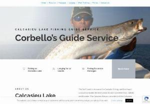 Corbello\'s Guide Service - Corbello\'s Guide Service provides Calcasieu Lake fishing charters,  where you can discover the Sportmans Paradise and find the finest places to catch game fish along the Gulf Coast.