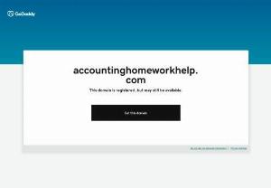 Accounting Homework Help - Accounting Homework Help by Certified Tutors. Send Your Assignment Now to Get Assignment Help done at Most Reasonable Prices.