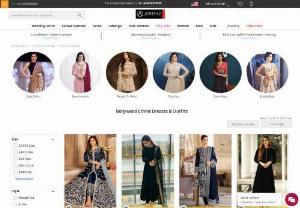 Designer Bollywood Dresses Online-Andaaz Fashion - Buy Designer wedding wear Bollywood Dresses for parties,  weddings and Ceremonial Occasions with affordable Prices Only at Andaaz Fashion.
