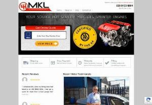 Used or reconditioned Mercedes Sprinter Engine for sale in UK - Top quality reconditioned,  replaced or used Mercedes Sprinter Engines at best condition for sale in UK from MKL Motors.