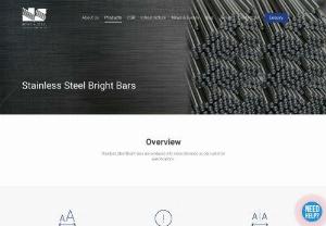 Bright Bars,  Stainless Steel Bright Bars Manufacturers In India - Stainless Steel Bright Bars are cold drawn,  Stainless Steel 304,  Stainless Steel wires centreless ground,  polished,  tolerance on dia. As per DIN 671 ASTM A484.