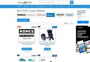  CouponNDeal US - Latest Coupons, Deals, Discount & Promo Codes 2018   - Shop online! Get amazing coupon and deals, discount codes, promo codes that helps you to maximize your savings from all top stores like Walmart, Amazon, Target, JC Penney, Macy's, eBay, Groupon, Kohl's & list goes on. Find best 2018 clearance deals here !!