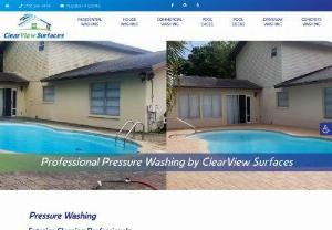 Clearwater Pressure Washing Tampa - Clearview Surfaces - Pressure washing in Tampa, Clearwater and Surrounding areas. We also offer soft-washing, a faster, cleaner, and safer alternative to pressure washing.