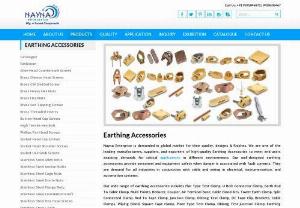 Copper Earthing Accessories - We are one of the exporter of Earthing equipments and accessories such as Copper Bonded Rods,  Earth Roads,  Brass Earth Block,  DC Tape Clip,  Brackets for earthing purpose.