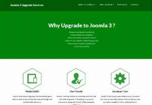Joomla 3 Upgrade Services - Major releases of Joomla 3 have restructured the data and require a 