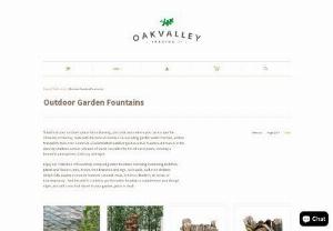 Garden water fountains for Home Decoration online - Oakvalleydecor offers collection of outdoor garden water fountains at the best price. Get decorative garden fountains online. Buy collection of perfect outdoor garden water fountain to complement your design and style